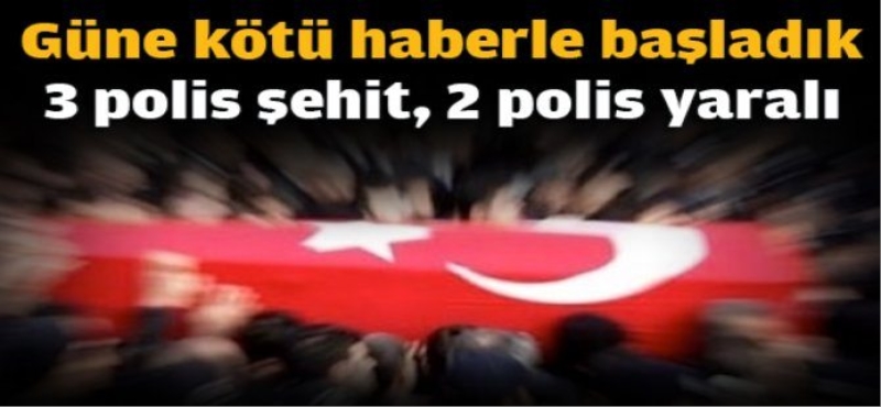 Diyarbakır'da Polise saldırı: 3 şehit, 2 yaralı