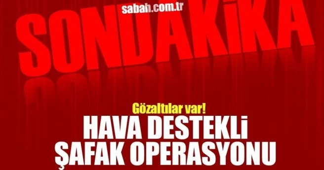 Diyarbakır`da hava destekli şafak operasyonu