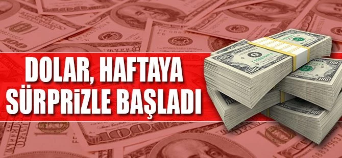 Dolar, haftaya 3.42 seviyesinde başladı