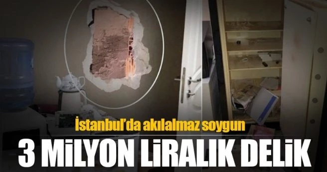Döviz bürosunun duvarındaki delikten girip 3 milyon çaldılar