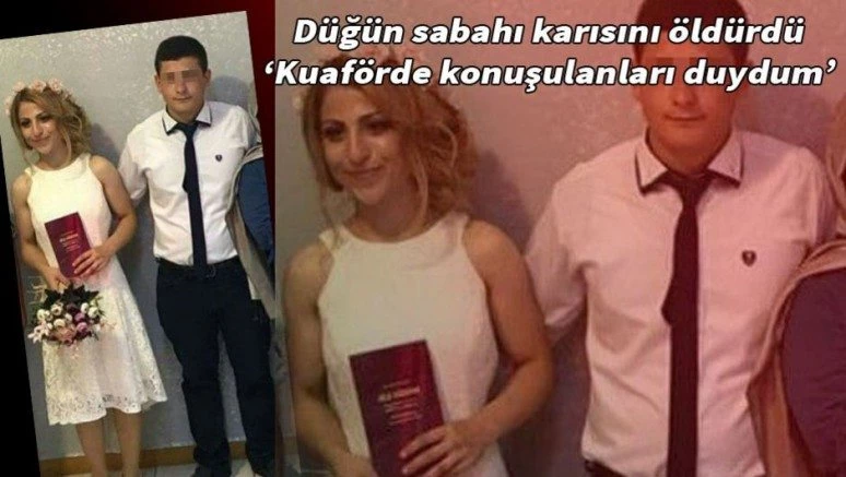 Düğün sabahı karısını öldüren zanlı duruşmada abisine saldırdı