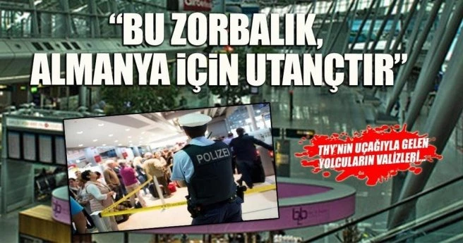 Düsseldorf havalimanında köpekli arama