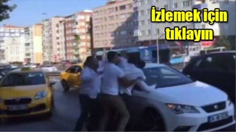 E-5 Karayolunda `Yol versen ölür müsün` kavgası
