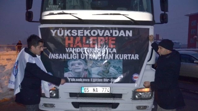 Eğitim Bir-Sen`den Halep`e Yardım