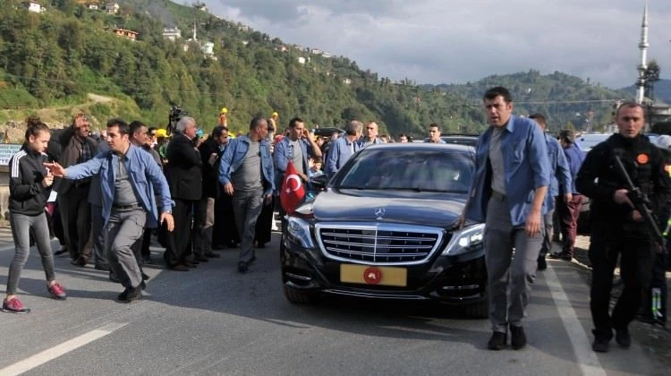 Erdoğan'a memleketinde yoğun ilgi