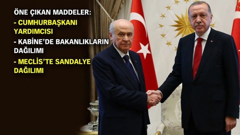 Erdoğan-Bahçeli zirvesinin ayrıntıları belli oldu! Meclis dağılımı ve yeni kabine ele alındı