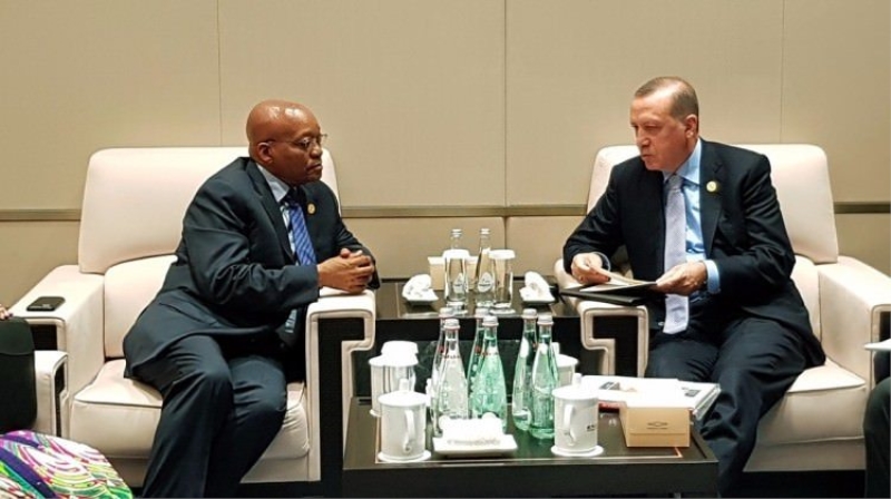 Erdoğan, Güney Afrika Devlet Başkanı ile görüştü
