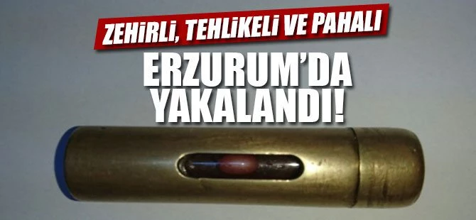 Erzurum'da 'kırmızı cıva' ele geçirildi
