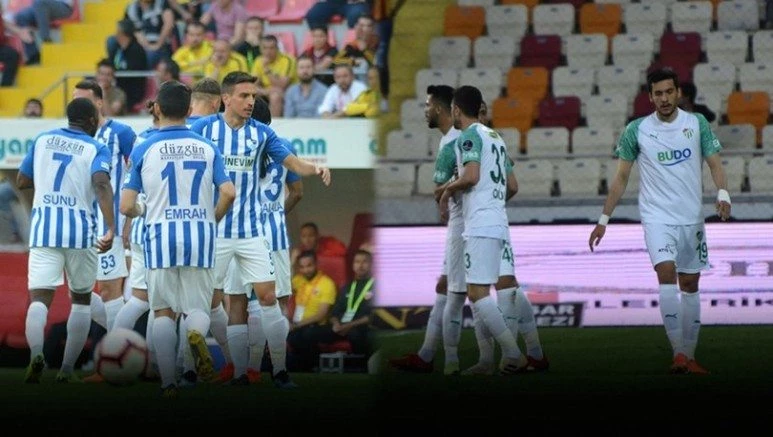 ERZURUMSPOR VE BURSASPOR DÜŞTÜ