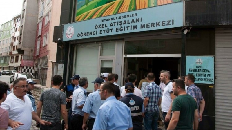 Esenler'de 5 eğitim merkezi kapatıldı