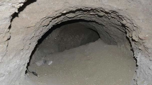 Evin altına tünel kazdılar