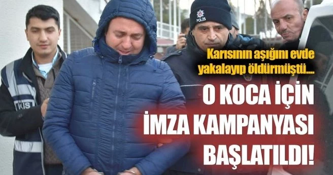 Evinde yakaladığı adamı öldüren sanığın serbest bırakılması için imza kampanyası
