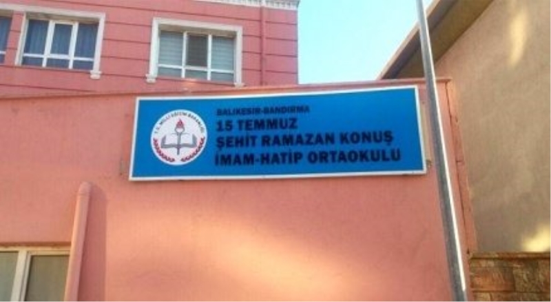 FETÖ okuluna, demokrasi şehidinin adı verildi