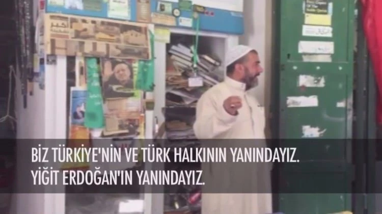 Filistinli esnafın Türkiye ve Erdoğan sevgisi