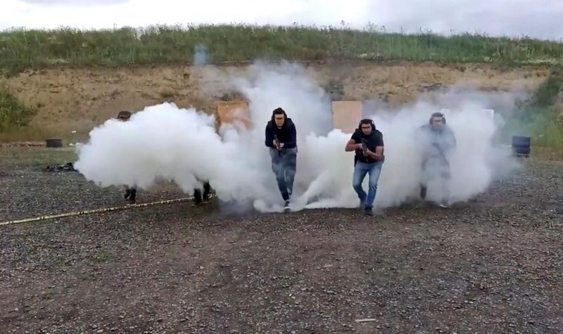 Film sahneleri değil profesyonel polis eğitimleri