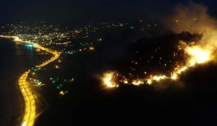 GİRESUN`DA BÜYÜK ORMAN YANGINI