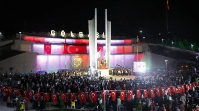 Gölbaşı`nda şehitler anıtı törenle açıldı