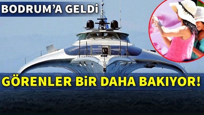 Görenler bir daha bakıyor! Denizlerin Uzay Gemisi Bodrum`da