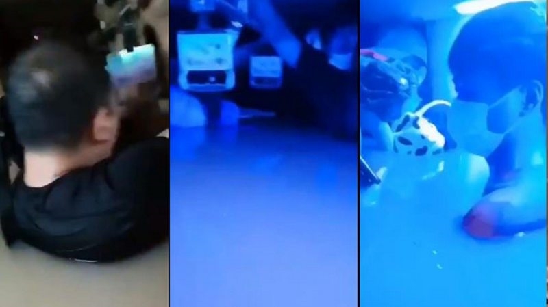Görüntüler korku filmi gibi! Çin`de binlerce kişi metroda boğazlarına kadar suya battı