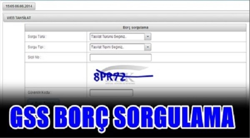GSS borç sorgulama işlemini şifresiz yapabilir miyim?