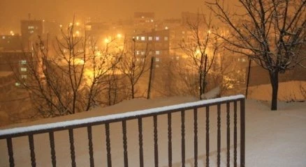 Hakkari?de kar kalınlığı 5 santim metreye ulaştı