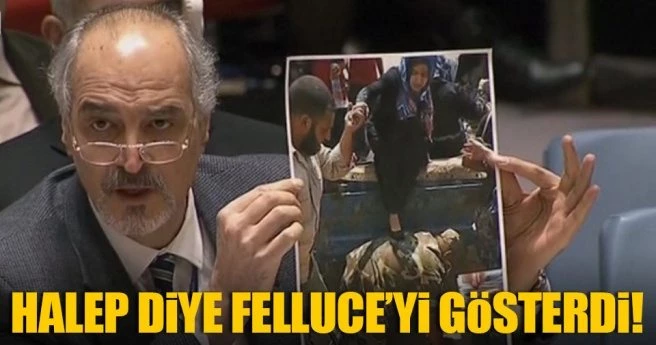 Halep diye Felluce`yi gösterdi