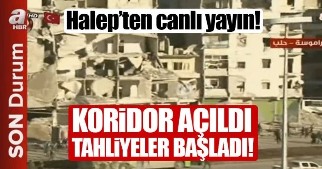 Halep`te son durum: Halep`te tahliye operasyonu başladı