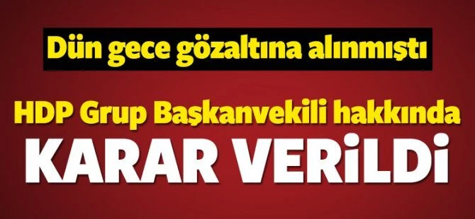 HDP'li Çağlar Demirel tutuklandı