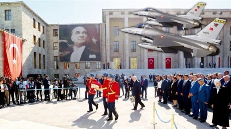 İki F-16 Meclisi korudu!