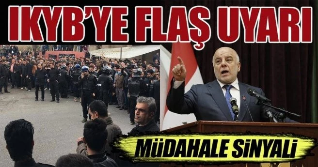 Irak Başbakanı İbadi`den, IKBY`e şok uyarı