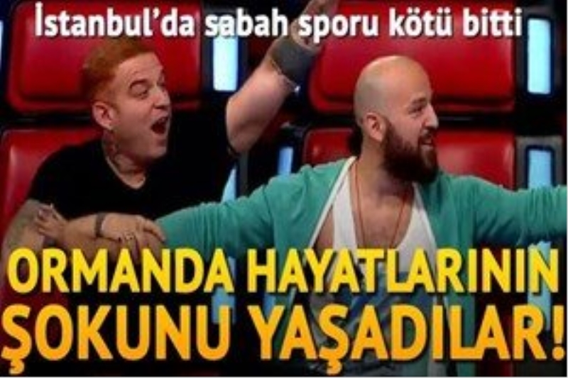 İstanbul`da sabah sporu kötü bitti!...