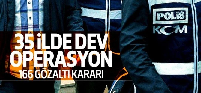 İstanbul merkezli 35 ilde FETÖ operasyonu