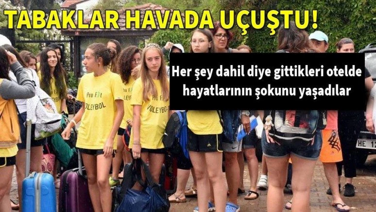 İzmir`de `Her şey dahil` diye anlaştıkları otelde..