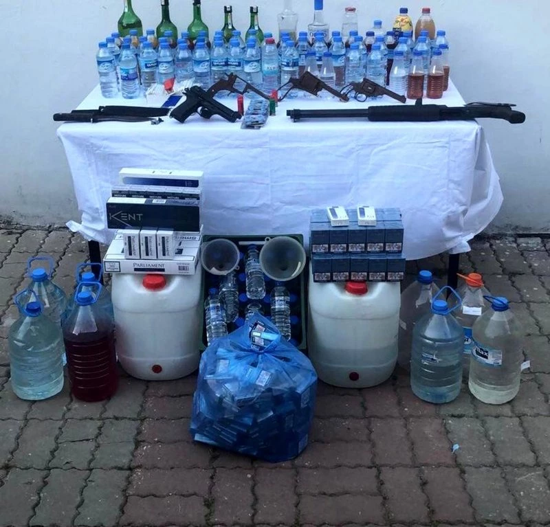 Jandarmadan sahte alkol satan büfelere operasyon