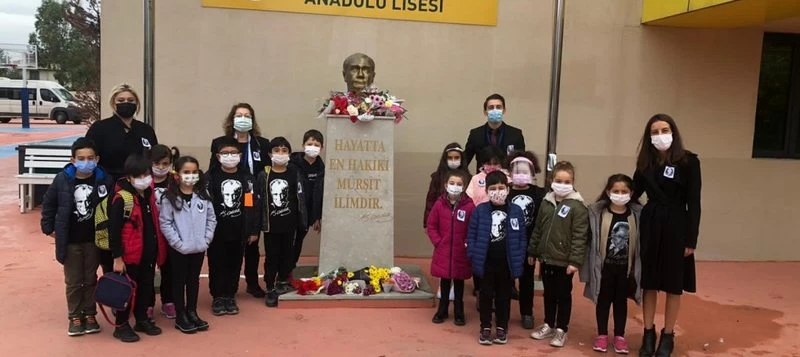 KALE OKULU ÖĞRENCİLERİ ATAYI SAYGIYLA ANDI.!
