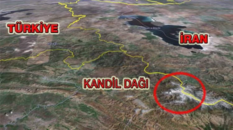 Kandil nerede? Kandil Dağı'nın harita üzerindeki konumu!