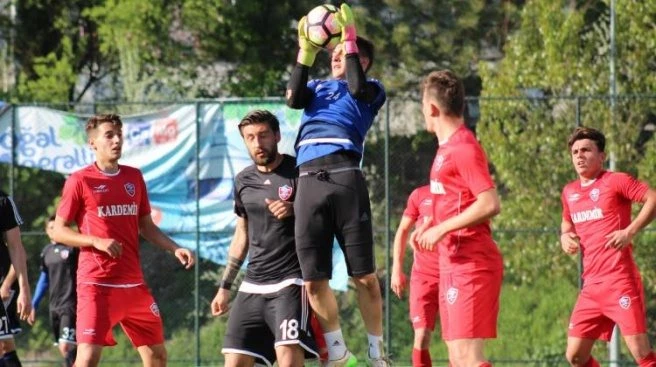 Karabükspor?dan 7 gollü hazırlık maçı