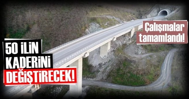 Karadeniz- Akdeniz Yolu Projesi çalışmalarında sona gelindi