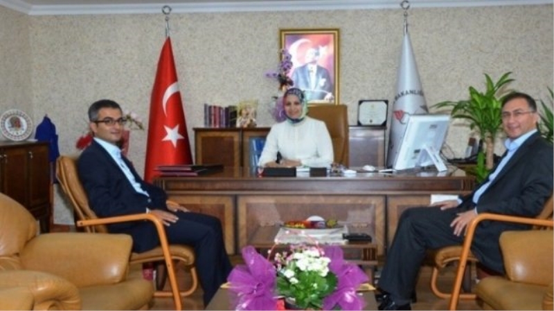 Kaymakamlar Şakalar ve Özdel`den İl Milli Eğitim Müdürü Durmuş`a Hayırlı Olsun Ziyareti