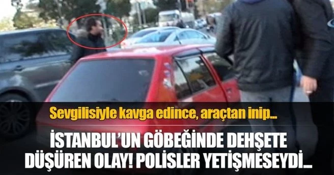 Kız arkadaşıyla tartışan şahıs otomobilini yakmaya çalıştı