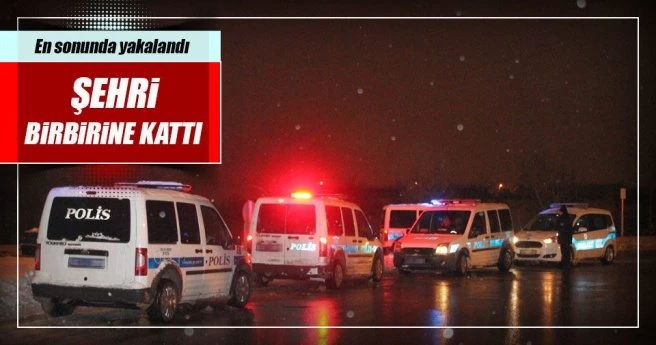 Konyada polisin Dur ihtarına uymayan araç şehri birbirine kattı