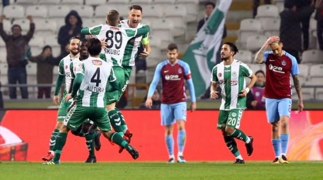 KONYASPOR, TRABZON`U YIKTI AVANTAJI KAPTI!