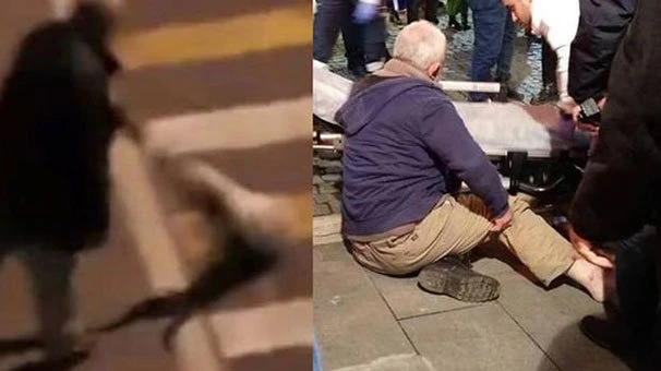 Köpeği yola atan şahsa cezaevinden çıktığı gün araba çarptı