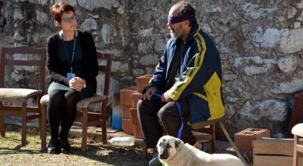 Köpeği zehirlenen görme engelli vatandaşa Büyükşehir?den yeni can dostu