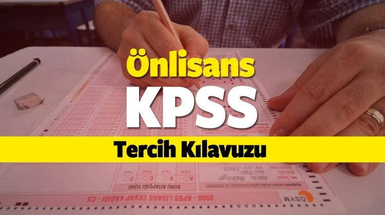 KPSS önlisans tercih kılavuzu memurluk başvurusu! ÖSYM