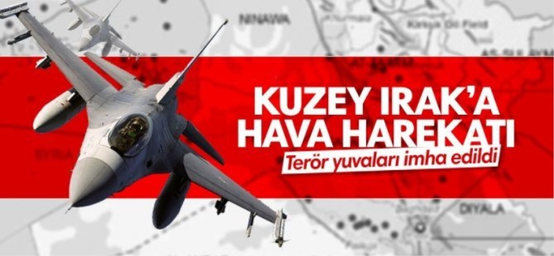 Kuzey Irak'taki PKK hedefleri imha edildi