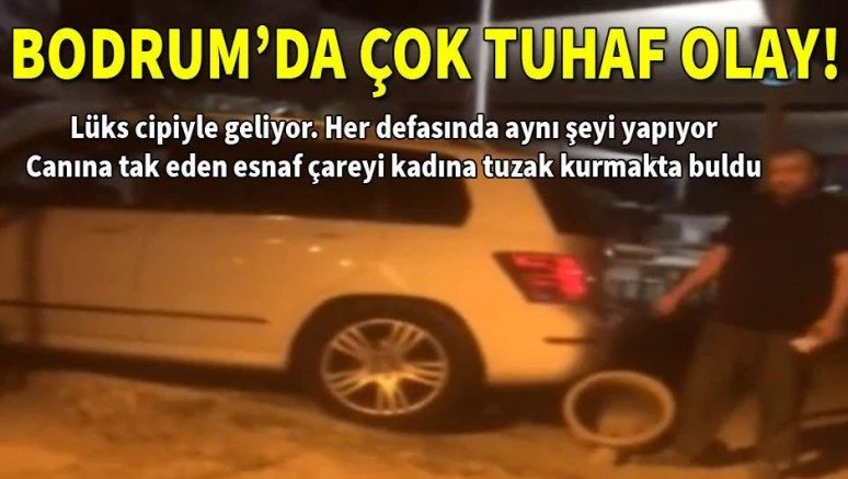 Lüks cipli saksı hırsızı kadın kaçmaya çalışırken görüntülendi