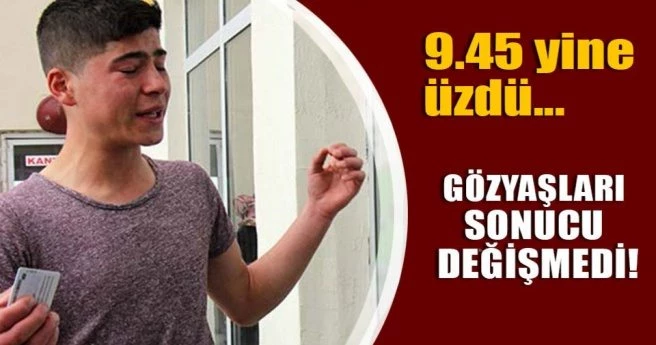 LYS`ye geç kalınca gözyaşları içinde sınav belgesini çöpe attı