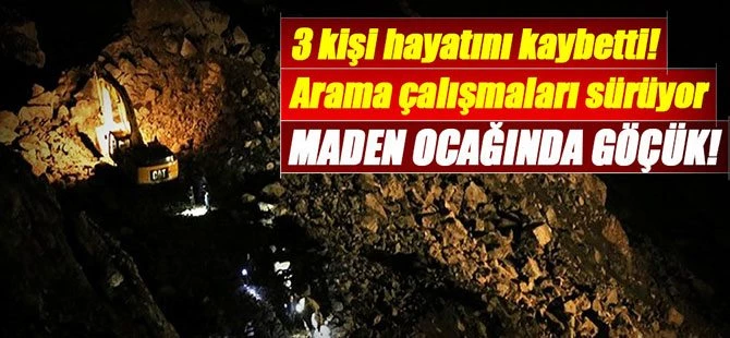 Maden ocağında göçük!