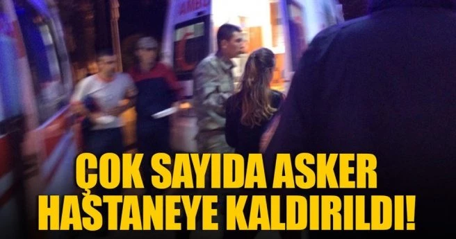 Manisa?da çok sayıda asker hastaneye kaldırıldı